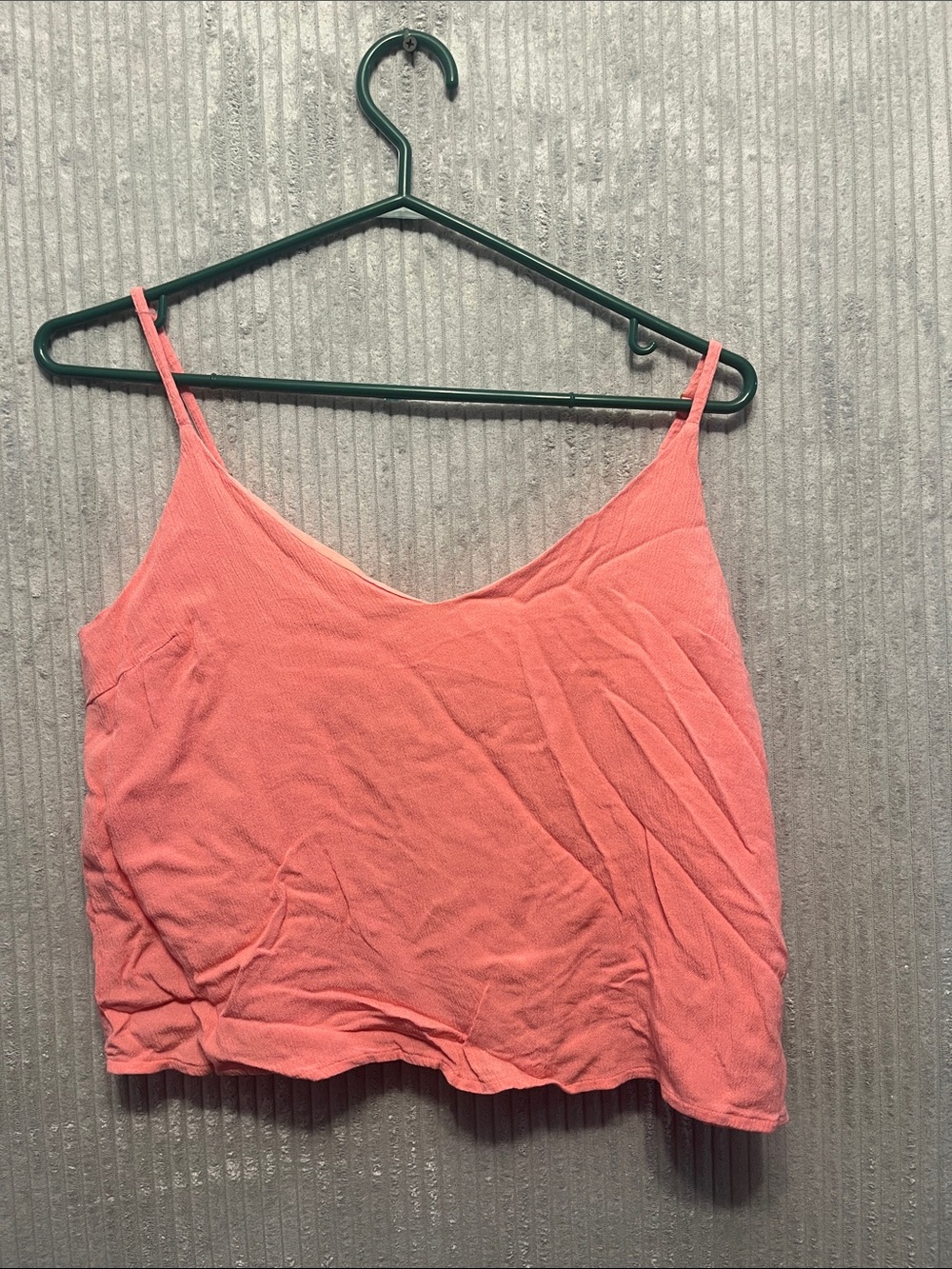Koy Resort Soft Pink Ribbed Spaghetti-Strap Camisole Small